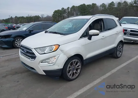 2018 Ford Ecosport Titanium z USA, uszkodzony, nr VIN MAJ3P1VEXJC200506